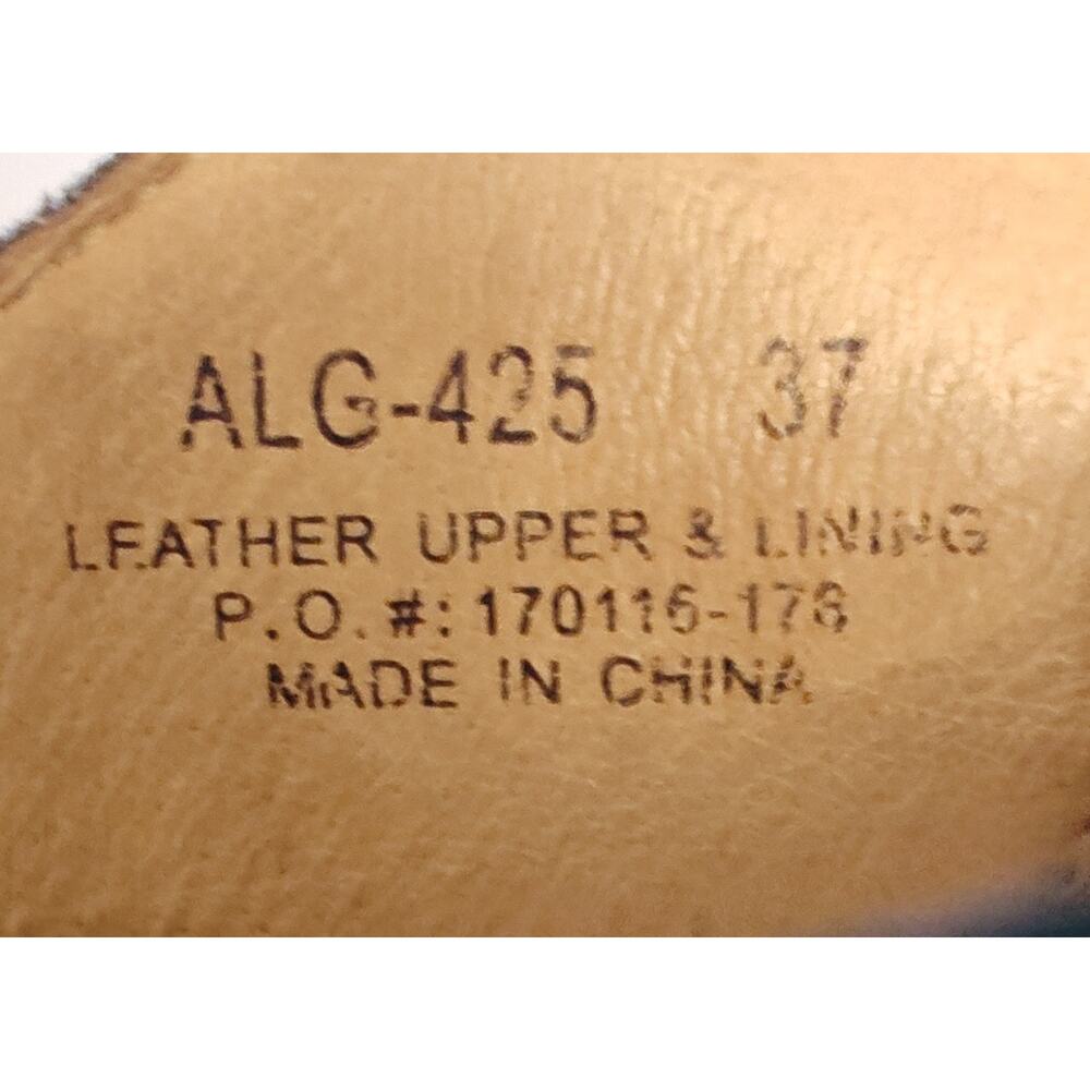 ALEGRIA Mules, Clogs, Slip Ons Greenish/Bluish Leather w/a Floral Pattern - Picture 8 of 8